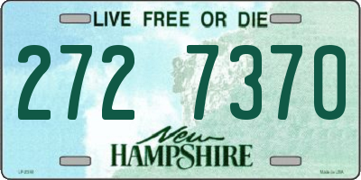 NH license plate 2727370