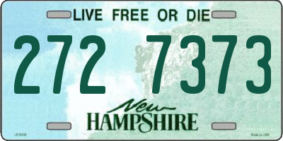 NH license plate 2727373