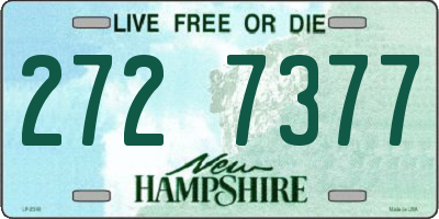 NH license plate 2727377