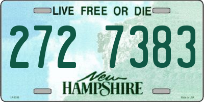 NH license plate 2727383