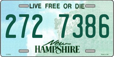 NH license plate 2727386
