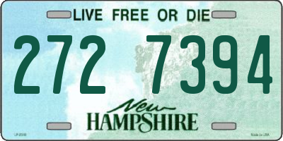 NH license plate 2727394