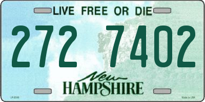 NH license plate 2727402