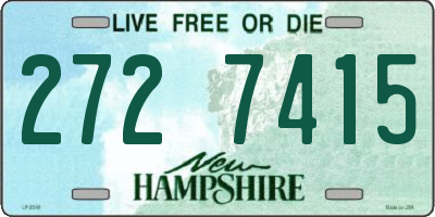 NH license plate 2727415