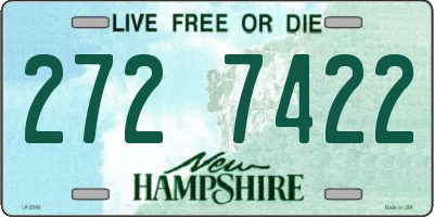 NH license plate 2727422