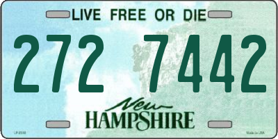 NH license plate 2727442