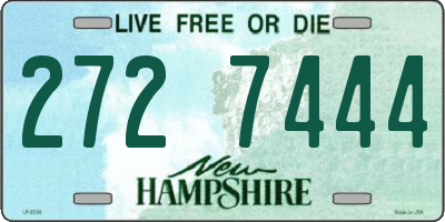 NH license plate 2727444