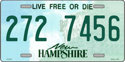 NH license plate 2727456