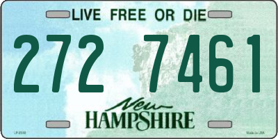 NH license plate 2727461