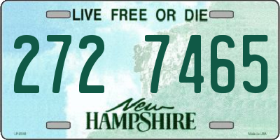 NH license plate 2727465