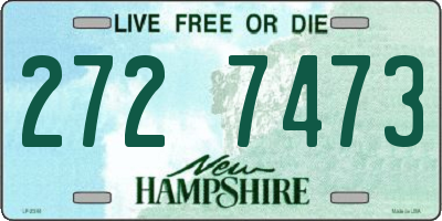 NH license plate 2727473