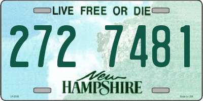 NH license plate 2727481