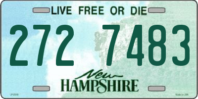 NH license plate 2727483