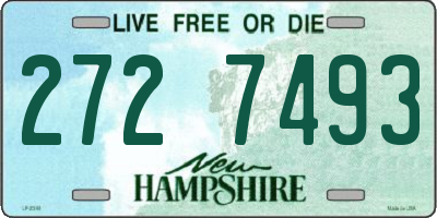 NH license plate 2727493