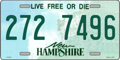 NH license plate 2727496