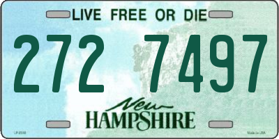 NH license plate 2727497