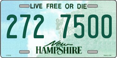 NH license plate 2727500
