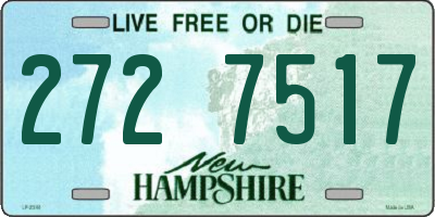 NH license plate 2727517
