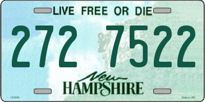 NH license plate 2727522
