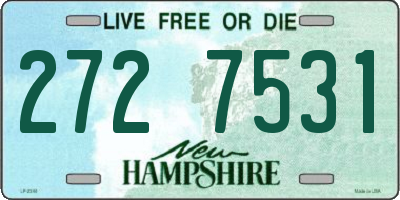 NH license plate 2727531