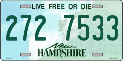 NH license plate 2727533