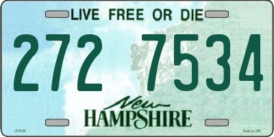 NH license plate 2727534