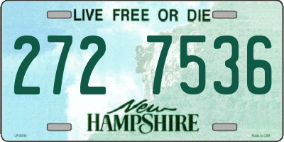NH license plate 2727536