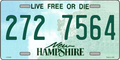 NH license plate 2727564