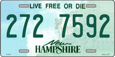 NH license plate 2727592