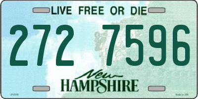 NH license plate 2727596