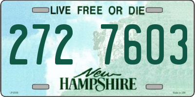 NH license plate 2727603