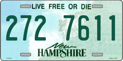 NH license plate 2727611