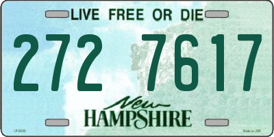 NH license plate 2727617