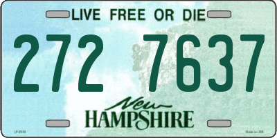 NH license plate 2727637