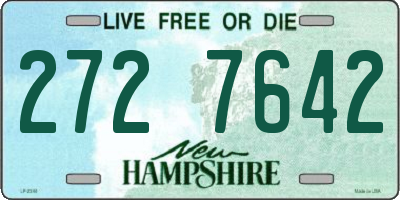 NH license plate 2727642