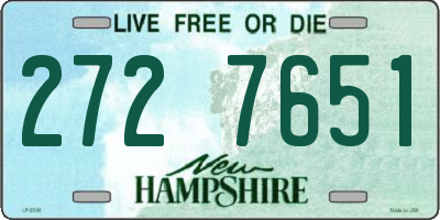 NH license plate 2727651