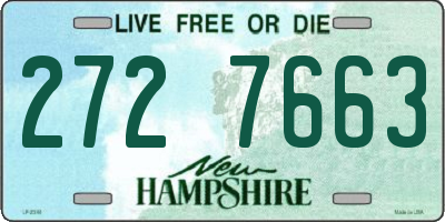 NH license plate 2727663
