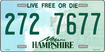NH license plate 2727677