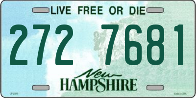 NH license plate 2727681