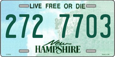 NH license plate 2727703