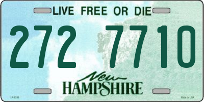 NH license plate 2727710