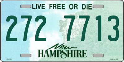NH license plate 2727713