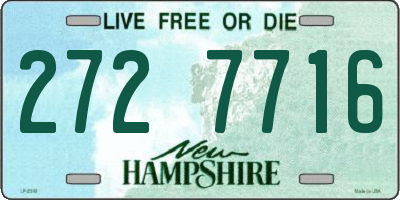 NH license plate 2727716