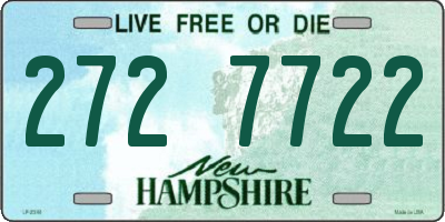 NH license plate 2727722