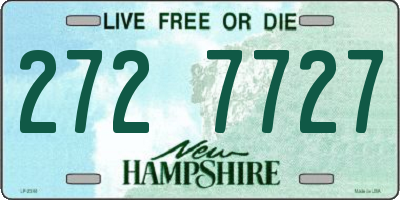 NH license plate 2727727