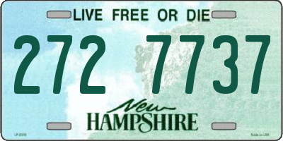 NH license plate 2727737