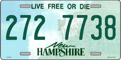 NH license plate 2727738