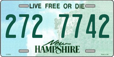 NH license plate 2727742