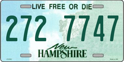 NH license plate 2727747