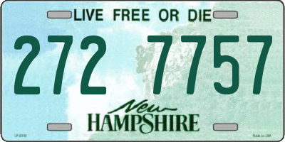 NH license plate 2727757